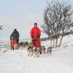 Eva och Ewald med hundspannen