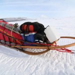 Hundsläde lastad för expediton.