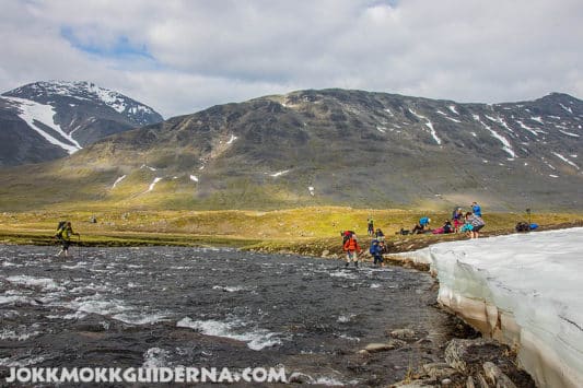 Ett av vaden i Sarek National Park